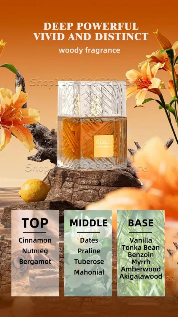 Lattafa Khamrah Perfume Eau de Parfum Spray Original Arabian Perfume Aromatic Spicy Fragrance For Women For Men For Evening Wear – Image 8