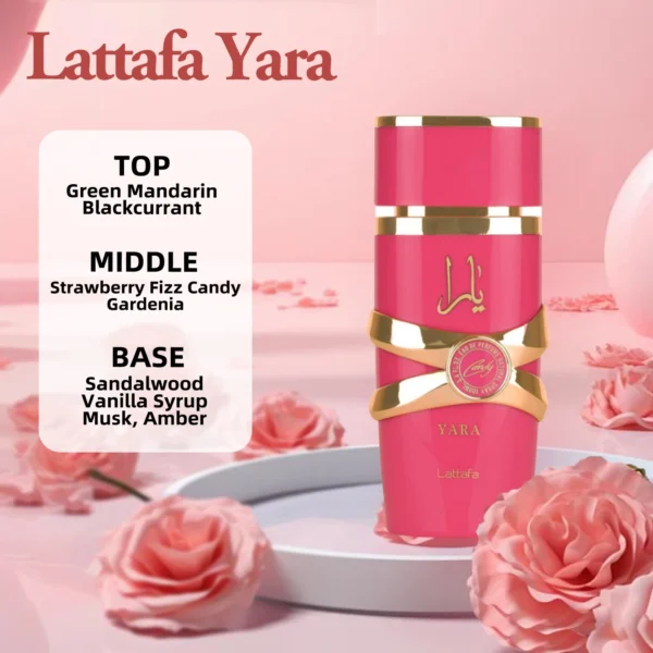Original Arab Perfumes Lattafa Yara For Women Lattafa Asad Bourbon For Men Long-lasting Arabian Perfume Eau de Parfum Spray – Image 5
