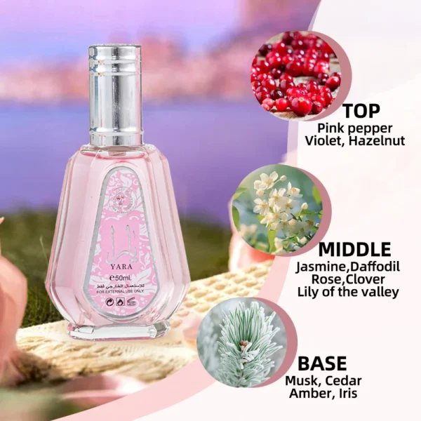 Original Arab Perfumes Lattafa Yara For Women Lattafa Asad Bourbon For Men Long-lasting Arabian Perfume Eau de Parfum Spray – Image 7