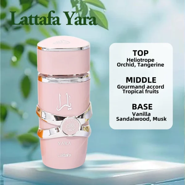 Original Arab Perfumes Lattafa Yara For Women Lattafa Asad Bourbon For Men Long-lasting Arabian Perfume Eau de Parfum Spray – Image 3