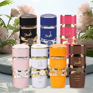 Original Arab Perfumes Lattafa Yara For Women Lattafa Asad Bourbon For Men Long-lasting Arabian Perfume Eau de Parfum Spray