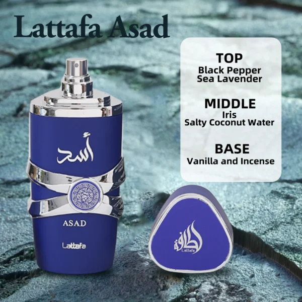 Original Arab Perfumes Lattafa Yara For Women Lattafa Asad Bourbon For Men Long-lasting Arabian Perfume Eau de Parfum Spray – Image 12